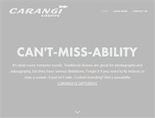 Tablet Screenshot of carangiair.com